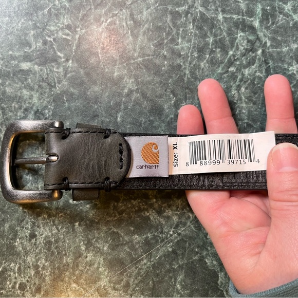 NWOT Carhartt Women’s Black Leather Belt size XL - Picture 3 of 6